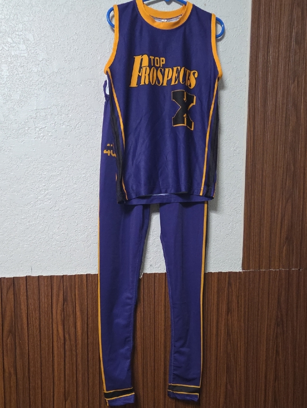 Top Prospects Purple and Gold Kids Athletic Set